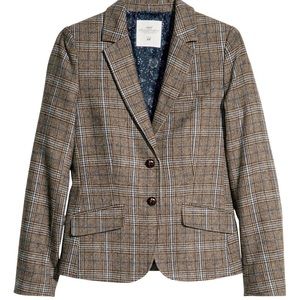 L.O.G.G H&M Plaid Tweed Blazer